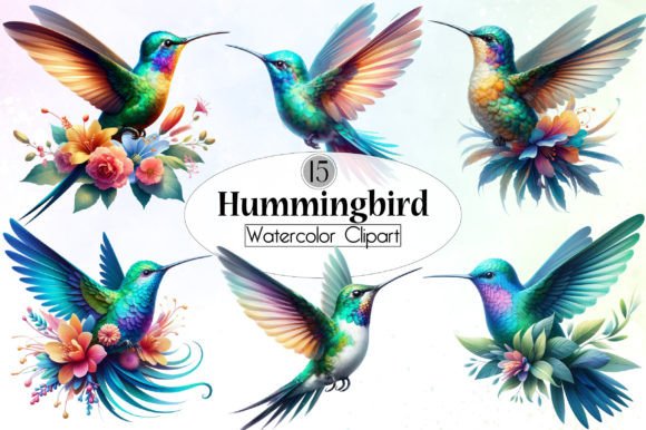 Download Hummingbird Watercolor Clipart - Hummingbird Collection