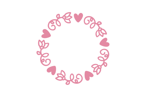 Download Pink Heart Monogram Frame - Gram Collection