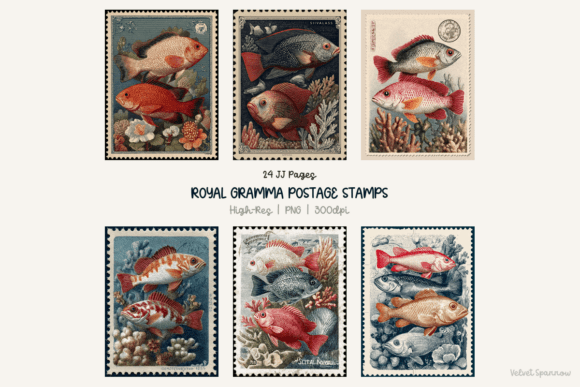 Download Royal Gramma Postage Stamps 24 Png - Gram Collection