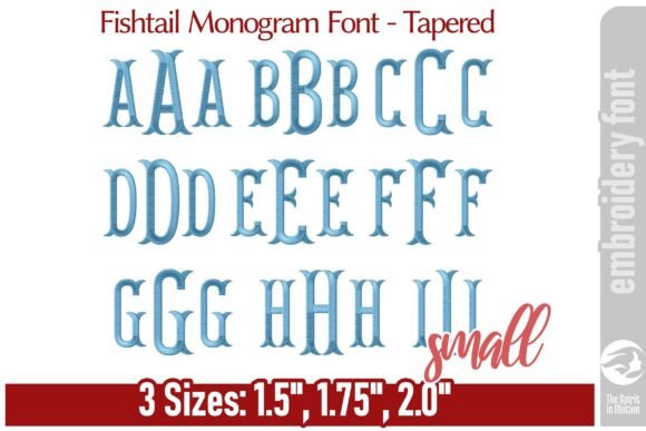 Download Fishtail Monogram Font - Tapered / S - Gram Collection